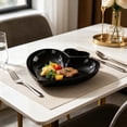 thumbnail image 4 of Heart Shaped Appetizer Plates Set, Small Serving Dishes for Dipping Sauce, Snacks, and Dumplings, Decorative Plastic Trays for Parties, Valentine's Day, and Romantic Home Dining, 4 of 6