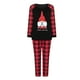 thumbnail image 2 of Pijamas de Navidad Para La Familia Trajes A Juego Trajes Trajes Patchwork Plaid Impreso Homewear Cuello Redondo Manga Larga Conjuntos de Mamá de Dos Piezas Odeerbi ODB189440, 2 of 8