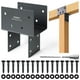 thumbnail image 1 of Soporte de amarre para postes WOWACE para madera de poste a viga de 4x4, 1 of 6