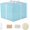 Blue, variant on 7×7×6.5 Inch Pink Gift Box with Lid, Comes with Shredded Paper, Envelope Card and Ribbon for Birthday, Valentine's Day, Christmas & Anniversary Gift Packaging