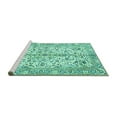 thumbnail image 2 of Ahgly Company Machine Washable Indoor Rectangle Persian Turquoise Blue Traditional Area Rugs, 2' x 3', 2 of 4
