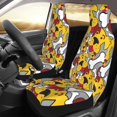 thumbnail image 3 of Fotbe Cute Dog Pattern Automotive Seat Covers for Cars Trucks and SUVs – Car Seat Covers for Front Seats,Protective Seat Covers,Vehicle Seat Covers, Set of 2, 3 of 9