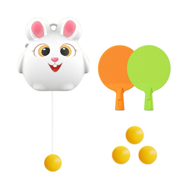 Hang & Play Ping Pong Trainer Perfect For Small Spaces, Keeps Kids Active Complete Set