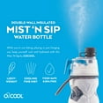 thumbnail image 3 of O2COOL Mist N' Sip Arctic Squeeze Water Bottle w/ Misting Function and No Leak Spout- 20 oz BPA FREE - Soccer Ball - Pack of 2, 3 of 4