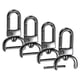 thumbnail image 1 of Ganchos de Clasp Giratorio Uxcell [4pcs] - Ganchos de Clip para Llaveros para Fabricación de Llaveros - [Negro - 1.91 IN] Clip de Anillo en D de Aleación de Zinc Hardware, 1 of 6