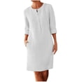 thumbnail image 2 of POINTERTECK Robes pour Femmes Robe Décontractée à Manches Longues Couleur Unie Pull Ample Noir L, 2 of 5