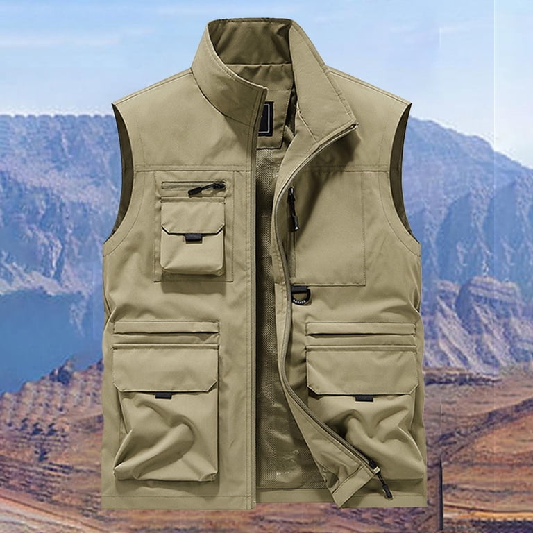 Nmnitkp Vest for Men,Men's Lightweight Quick Dry Outdoor Multi