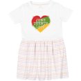 thumbnail image 3 of Inktastic Juneteenth 1865 Heart Girls Toddler Dress, 3 of 5