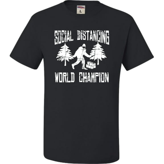 Youth Sasquatch Social Distancing World Champion Bigfoot T-Shirt