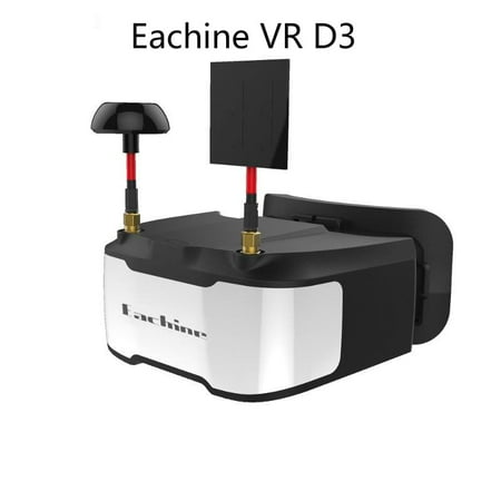 Eachine VR D3 FPV Goggles 3 Inch 5.8G 40CH Diversity Object Distance Focus Adjustable Adjustable DVR Recording Dual Receiving Antenna Built in Battery