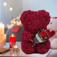 thumbnail image 4 of RECUTMS Artificial Rose Bear Valentines Day Gifts for Her,Mothers Day Anniversary Birthday Gifts (Wine Red), 4 of 8