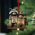 thumbnail image 4 of Clearance! Squirrel 2D Flat Ornament 2D Animal Decoration Christmas Ornament Christmas Tree Animal Pattern 2D Acrylic Ornament Seasonal Decor For Christmas Tree Christmas Decor, 4 of 6