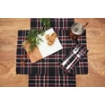 thumbnail image 4 of Poinsettia Plaid Woven Placemats Set of 6, 13" x 19", 4 of 6