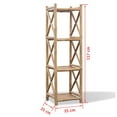 thumbnail image 4 of 4-Tier Square Bamboo Shelf, 4 of 4