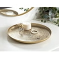 thumbnail image 5 of Kate and Laurel Stovring Round Metal Tray, Gold 16" Diameter, 5 of 7