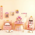 thumbnail image 3 of Gymax Ensemble de Meubles pour Chambre d'Enfants 3 Pcs Coiffeuse Miroir de Courtoisie Banc de Rangement Siège, 3 of 8