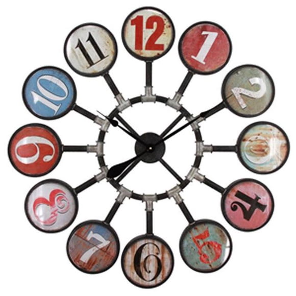 Yosemite Home Decor 5240013 Bubble Wall Clock, Multicolor