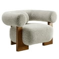 thumbnail image 5 of Modway Jace Boucle Fabric Upholstered Accent Chair in River Rock, 5 of 9