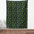 thumbnail image 4 of Nature Art Fabric by the Yard Upholstery, Tropical Jungle Forest Leaves Monstera Banana Palm Botanical Print, Decorative Fabric for DIY and Home Accents, Lime Green and Sky Blue by Ambesonne, 4 of 5