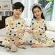 thumbnail image 1 of Pijamas de algodón para niños, ropa de dormir para niños de 2, 4, 5, 6, 7, 8, 9, 10, 11, 12, 13 y 14 años, color verde, 1 of 4