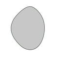 thumbnail image 2 of Glass Warehouse Starla 28 in. x 36 in. Pebble Mirror Black, 2 of 5