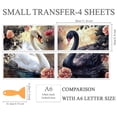 thumbnail image 2 of 4 Sheets 4 styles PVC Waterproof Decorative Stickers Self Adhesive Decals for Furniture Decoration Swan 300x150mm 4pcs/set, 2 of 7