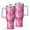 Pink Breast Cancer, variant on Pink Breast Cancer Tumbler with Handle and Lid,40oz Double Wall Vacuum Insulated Tumbler,Cups Gift for Women and Men