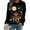 #060-Multicolor, variant on Xuyuer Women's Long Sleeve Hoodless Printed Casual Warm Sweatshirt, Cozy Pullover for Spring Comfort, Everyday Lounging and Seasonal Graphic Style