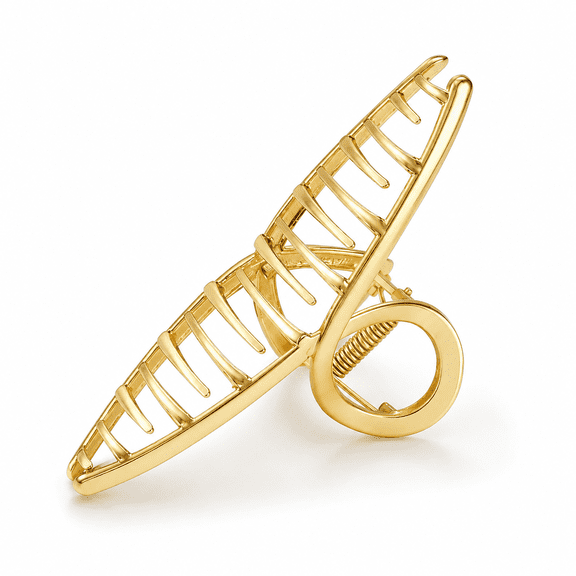 Metal Hair Clips for Women - Durable & Elegant Metal Claw Clips, Perfect for Everyday Use - Gold, 1 Pc