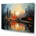 thumbnail image 2 of Designart "Modern City Skyline II" Sky Canvas Wall Art, 2 of 7