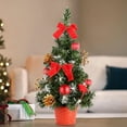 thumbnail image 2 of Artificial  Tree 8in/12in/16in Mini Desktop Christmas Decor Photo Prop Home Decorations PVC Ornament, 2 of 12