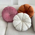 thumbnail image 4 of WIFORNT Coussin Rond en Velours Citrouille pour Canapé Coussin Décoratif pour Canapé Voiture, 4 of 6