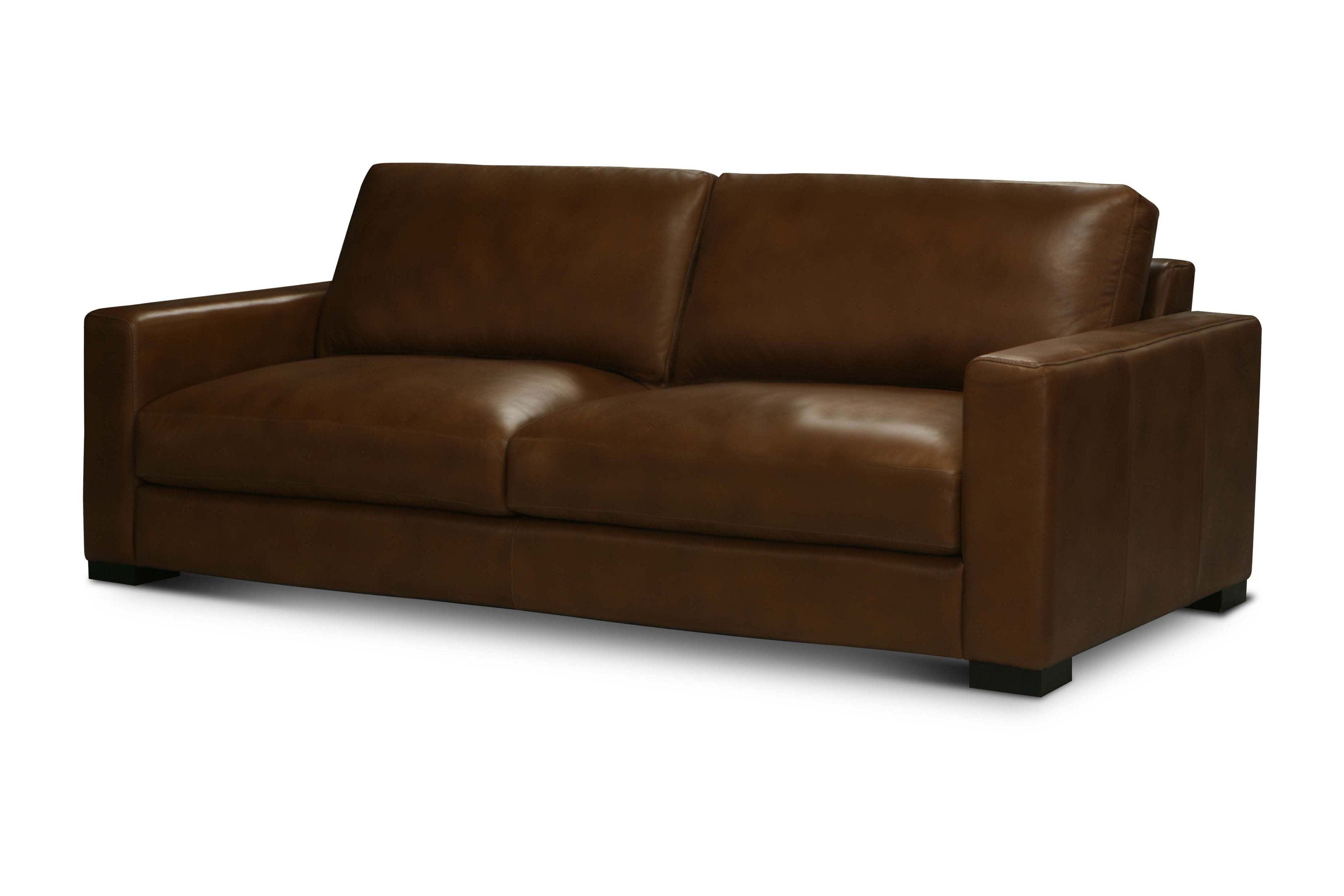 Vancouver 90" Wide Upholstered Sofa, Portofino Cinnamon
