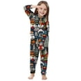 thumbnail image 4 of Penkiiy Family Christmas Onesies Matching Sets Pajamas Holiday Cute Print Pjs Hoodie Fleece Sleepwear for Couple and Kids 7 Years Multicolor, 4 of 6