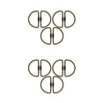 thumbnail image 2 of Llavero Bearachild 6 piezas en forma de U latón tornillo Plata Bronce, 2 of 6