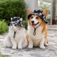 thumbnail image 7 of Pet Sun Hat with Ear Holes and Adjustable Strap for Cats and Dogs, Breathable for Outdoor Walks and Beach, 7 of 7