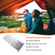 thumbnail image 3 of Eigraketly Saco de dormir para exteriores, aislamiento térmico, manta de primeros auxilios, tecnología reflectante, Kit de supervivencia impermeable, carpas Gris plateado 200*72cm Eigraketly OD024796-04, 3 of 6