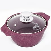 KUKMARA Aluminum Wok Cooking Pot Mystery Nonstick Pot with Lid 1. Qt (1 L) Camping Cookware Dutch Oven Kitchen Pot