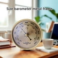 thumbnail image 2 of Metal Weather Instrument Set, Humidity & Pressure Monitor for Vintage Indoor/Outdoor Decor - 70-130mm, 2 of 8