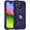 Deep Purple, variant on Compatible with iPhone 15 Pro Case 6.1 Inch with Ring Stand, Military Grade Drop Protection Full Body Rugged Heavy Duty Case 3 in 1 Durable Cover for iPhone 15 Pro. (Rainbow Pink)