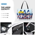 thumbnail image 3 of Sigee Cute Gnomes in USA Print Extra Large Waterproof Beach Travel Bag with Zipper - Durable and Versatile for Vacation, Gym, and Daily Use, 3 of 7