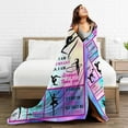 thumbnail image 5 of I Love Gymnastics Blanket Gifts For Kids Adults - Lightweight Throw Blanket For Bedroom Living Room Decor Soft Fuzzy Fleece Cozy Plush Bed Couch 80"X60", 5 of 7