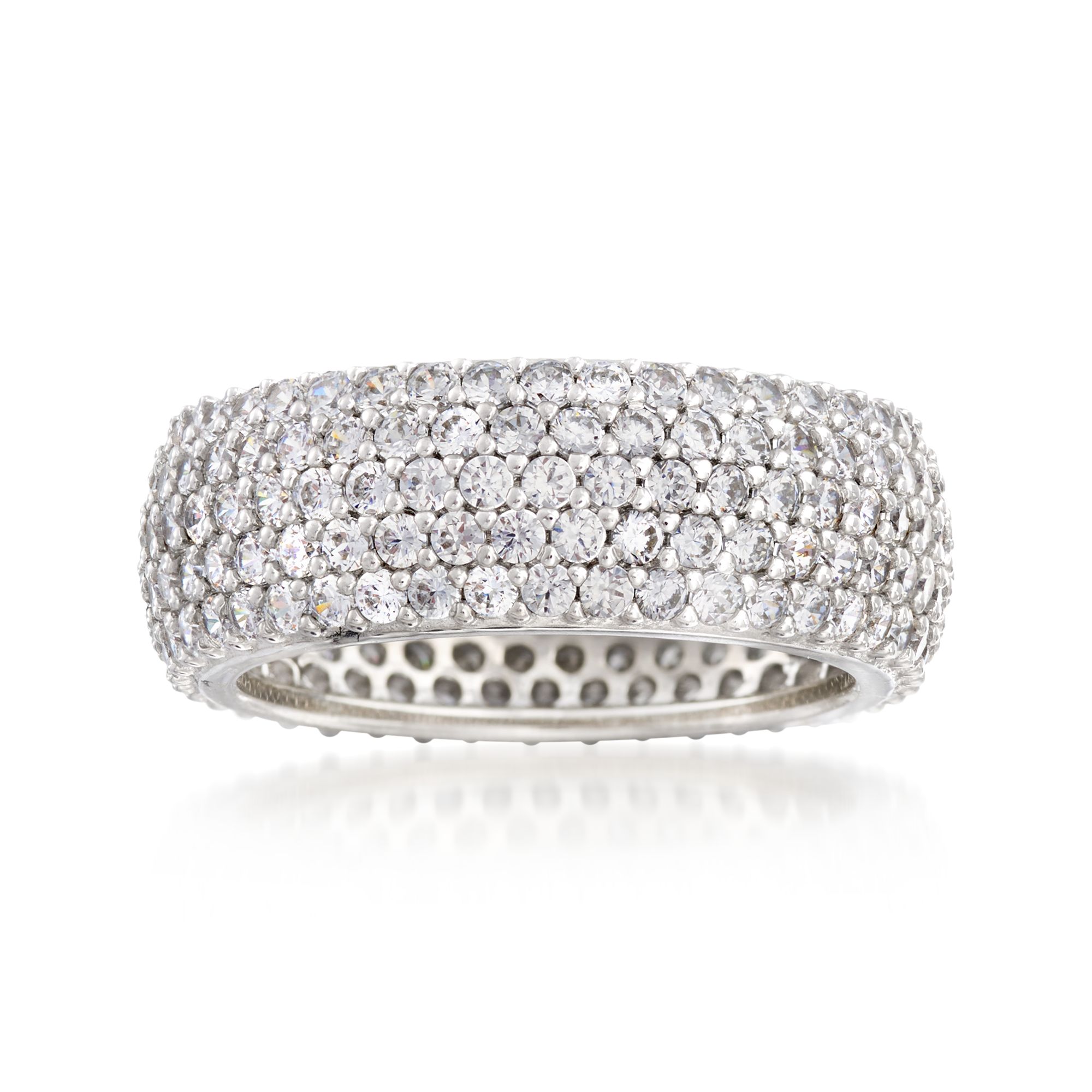 CZ Eternity Band in Sterling Silver Ross-Simons 1.25 ct t.w