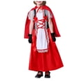 thumbnail image 1 of 2DXuixsh Robe pour Enfants Mignonne Fille 3 Pcs Halloween Little Red Riding Hood Ensemble Vêtements de Performance Robes de Demoiselle d'Honneur pour Mariage Fête Performance Rouge Taille m, 1 of 9