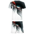 thumbnail image 5 of Athletic Sweatsuits for Men Casual Short Set Jogging Suits Printed Plus Size Fitness Running 2 Pc Outfit, 5 of 5