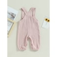 thumbnail image 4 of GXFC Infant Baby Girl Boy Suspender One Piece Jumpsuit Newborn Sleeveless Rompers Shorts Overalls Toddler Casual Bodysuit Clothes 0-24M, 4 of 8