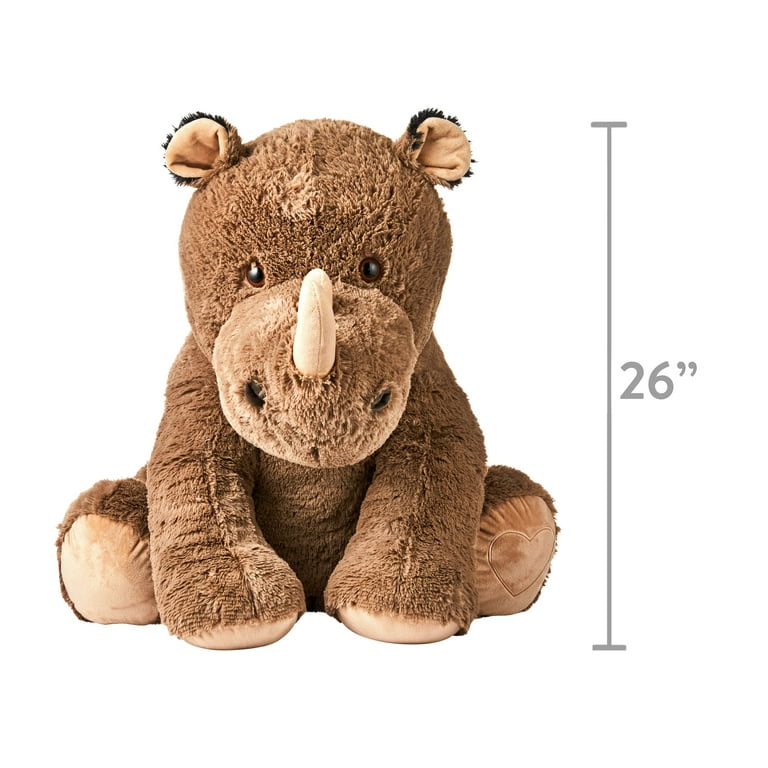 Giant rhino on sale stuffed animal