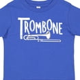 thumbnail image 4 of Inktastic Trombone  Rough  White Text Boys or Girls Toddler T-Shirt, 4 of 5
