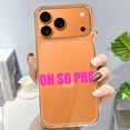 thumbnail image 3 of Case For Apple iPhone Air / 17 Pro / 17 Pro Max Series Case, Slim Thin Transparent Flexible Clear TPU Shockproof Phone Case For iPhone 17 Series, oh so pro, 3 of 6