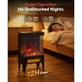thumbnail image 3 of Flamemore 20" Electric Fireplace Heater, 3D Dynamic Flame Space Heater with Remote & Timer Control, Adjustable Thermostat 1500W, 3 of 8
